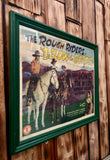 Véritable Lobby Card de cinéma américaine « Below the Border » - The Rough Riders - 1942 - Encadrée - Made in USA