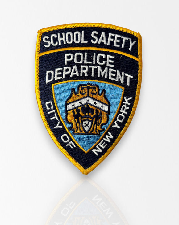 Véritable Écusson de la Police Américaine - School Safety Police New York City NYPD - Environ 13cm