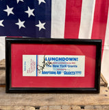 RARE - Véritable ticket NFL New York Giants - Signé par O.J Anderson - Encadrement professionnel - Import New York State, USA