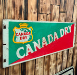 Véritable Enseigne Publicitaire Canada Dry en Métal - Années 1960's - 70 cm - Import USA