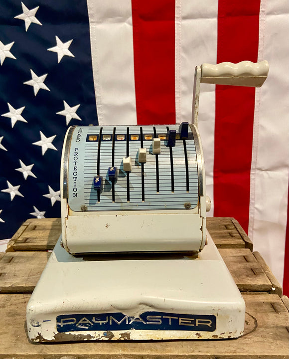 Véritable machine à chèque Américaine - Époque 1960’s - MADE IN USA - Provenance Ohio