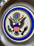 Véritable Assiette murale Bicentenaire des États-Unis MADE IN USA - 1976 - Provenance Iowa, USA