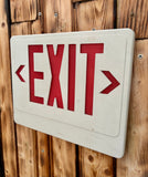 Véritable panneau EXIT d'un magasin américain - Provenance Iowa, USA