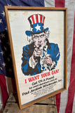 Véritable Affiche Américaine « I Want Your Can! » - Années 1970's - Cedar Rapids, Iowa USA