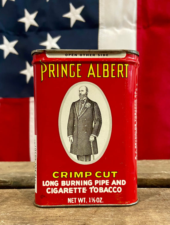 Véritable Boîte de Tabac en métal Prince Albert 1970’s - Provenance Virginia, USA
