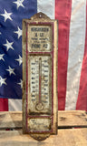RARE - Véritable thermomètre publicitaire d'une petite entreprise américaine des années 1940's ! Pella, Iowa - 34cm - MADE IN USA