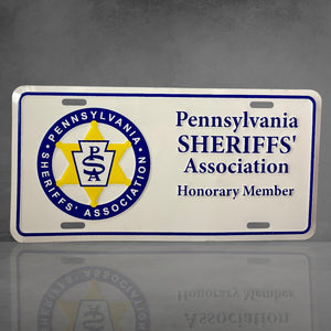Véritable plaque Sheriff’s Association Pennsylvanie