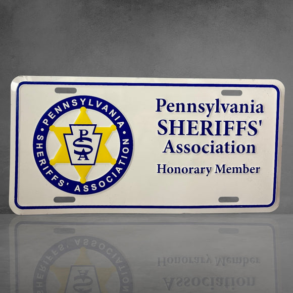 Véritable plaque Sheriff’s Association Pennsylvanie