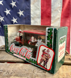 Véritable miniature d'un camion Coca-Cola - sorti en 1993 - Tirelire en métal - Dans sa boîte d’origine ! Import USA