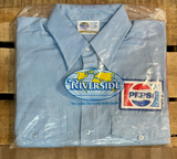 RARE - Véritable chemise de travail Pepsi manche courte - Taille M - Années 1980's - Neuve dans son emballage d'origine - Made in USA