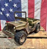 Ancienne Jeep militaire US Army Tonka en métal - Années 1960's - Made in USA