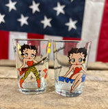 Lot de 2 verres « shooter » Édition Betty Boop - Import USA - 1998