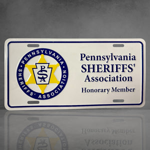 Véritable plaque Sheriff’s Association Pennsylvanie
