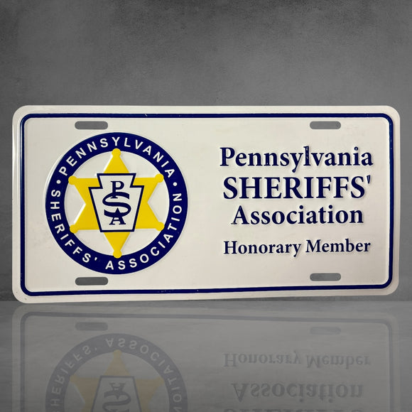 Véritable plaque Sheriff’s Association Pennsylvanie