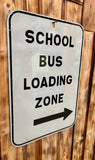 Véritable panneau routier Américain - SCHOOL BUS - 46x30cm - Provenance Michigan, USA