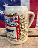 Chope à bière Budweiser en céramique - Époque 1990’s - Import USA