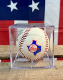 Véritable balle de baseball commémorative - Texas Rangers 1991 - Dans sa boîte de présentation - Import USA
