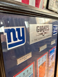 RARE - Cadre commémoratif New York Giants Superbowl - Année 2008 - Encadrement professionnel - Import New York State, USA