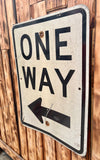 Véritable panneau routier Américain - ONE WAY - 61x46cm - Provenance Alabama, USA