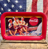 Véritable plateau en métal Coca-Cola - Sous licence officielle - MADE IN USA