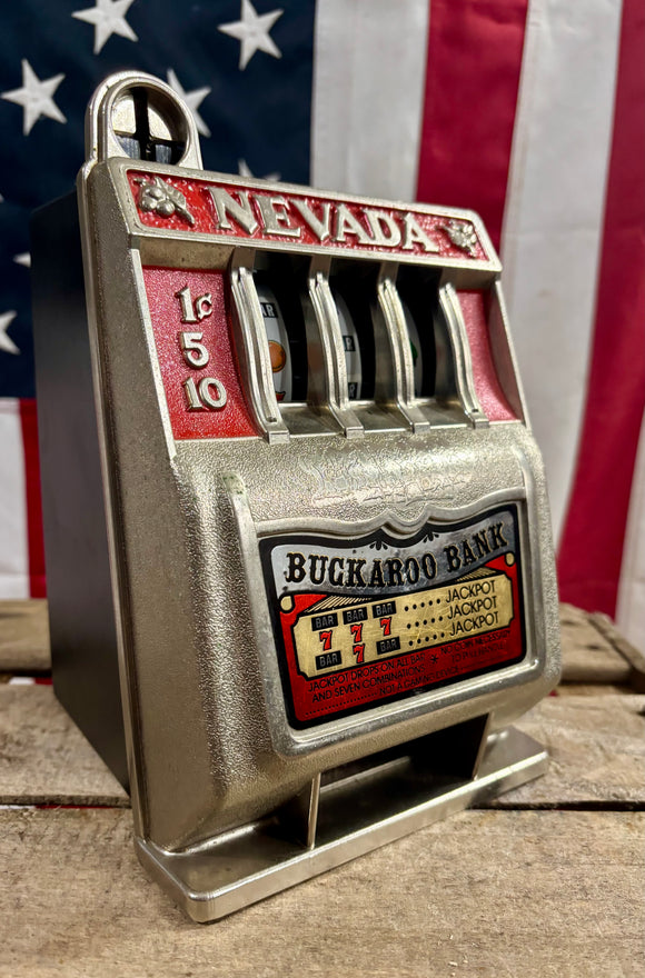 Véritable Mini Machine à Sous Nevada - Époque 1980’s