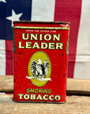 Véritable boîte de tabac en métal - Union Leader - Époque 1930’s - Provenance Michigan
