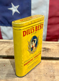 RARE - Véritable boîte de tabac en métal - Dill’s Best - Époque 1940’s - Provenance Michigan