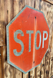 Véritable panneau Routier Américain - STOP RED - 61x61cm - Provenance Oklahoma