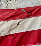 Véritable drapeau Américain de l’Ouest Américain avec beaucoup de patine - 1960’s Provenance Arizona - 146x88cm - MADE IN USA