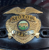 RARE - Véritable Casque de Moto de la Police Californienne ! MADE IN USA - Époque 1980’s