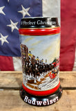 INÉDIT - Chope Budweiser Collector - A Perfect Christmas - 1992 - Import USA