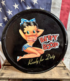 Panneau rond Betty Boop - Édition 1998 - Sous licence officielle - 30 cm de diamètre