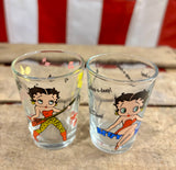 Lot de 2 verres « shooter » Édition Betty Boop - Import USA - 1998