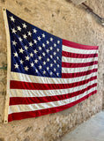 Véritable drapeau des États-Unis XXL ! + de 3m de long ! Époque 1970’s - Provenance Arizona