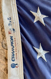 Véritable drapeau américain Champion - Années 1980’s - Étoiles brodées - Made in USA - Provenance Iowa