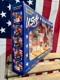 Véritable coffret de 5 figurines Starting Lineup Basketball USA TEAM 1996 - Jamais déballée !