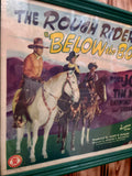 Véritable Lobby Card de cinéma américaine « Below the Border » - The Rough Riders - 1942 - Encadrée - Made in USA