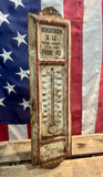 RARE - Véritable thermomètre publicitaire d'une petite entreprise américaine des années 1940's ! Pella, Iowa - 34cm - MADE IN USA