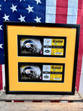 RARE - Véritable ticket NFL Football Américain - Pittsburgh Steelers / New York Jets - Encadrement professionnel - Import New York State, USA