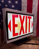 RARE - Véritable boîtier lumineux EXIT - Époque fin 1960’s - Fonctionnel et recablé à neuf !