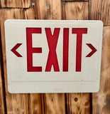 Véritable panneau EXIT d'un magasin américain - Provenance Iowa, USA