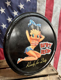 Panneau rond Betty Boop - Édition 1998 - Sous licence officielle - 30 cm de diamètre
