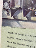 Véritable affiche publicitaire encadrée Coca-Cola® datant de 1941 ! MADE IN USA