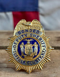 RARE - Véritable Insigne de Sheriff de l’État de New York Datant des Années 1960’s ! Import USA