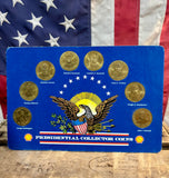Collection de 8 médaillons des Présidents Américains - Shell - 1992 - Import USA