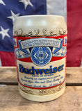 Chope à bière Budweiser en céramique - Époque 1990’s - Import USA