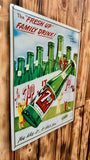Panneau en métal Seven Up - Sous licence officielle - Produit en 1993 - Import USA