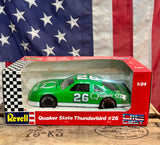 Véritable miniature NASCAR Échelle 1:24 - n°26 Brett Bodine - Ford Thunderbird - Quaker State - Import USA