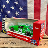 Véritable miniature NASCAR Échelle 1:24 - n°26 Brett Bodine - Ford Thunderbird - Quaker State - Import USA