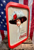 Véritable plateau en métal Coca-Cola - Sous licence officielle - MADE IN USA